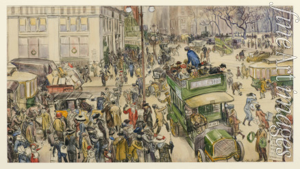 Glackens William James - Christmas Shoppers, Madison Square