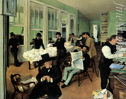 Degas Edgar - Das Baumwollkontor in New Orleans (Le Bureau de coton à La Nouvelle-Orléans)