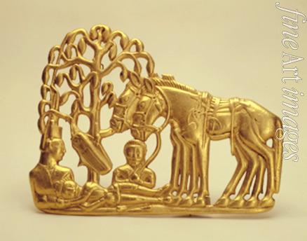 Scythian Art Collection of Peter the Great - Rest with horses (Belt buckle)