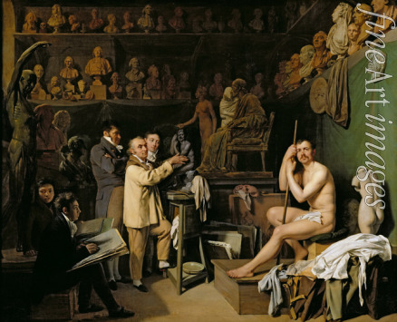 Boilly Louis-Léopold - Der Bildhauer Jean-Antoine Houdon (1741-1828) in seinem Atelier