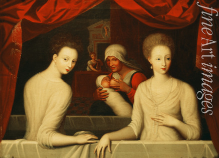 Unbekannter Künstler - Gabrielle d'Estrées und eine ihrer Schwestern, Herzogin von Villars