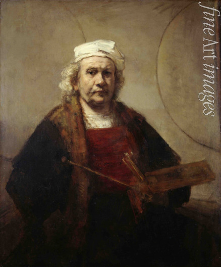 Rembrandt van Rhijn - Self portrait with two circles