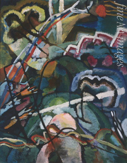Kandinsky Wassily Vasilyevich - Sketch I for Painting with White Border (Entwurf I zum Bild mit weissem Rand)
