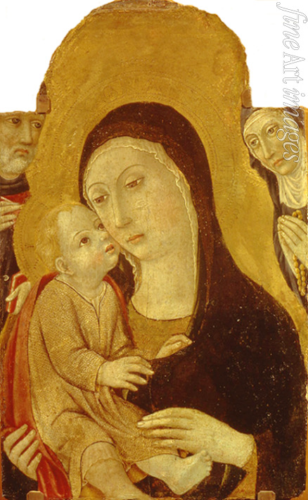 Sano di Pietro - Madonna und Kind mit Heiligen