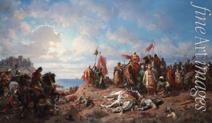 Khlebovsky Stanislav - The death of king Wladyslaw III at Varna