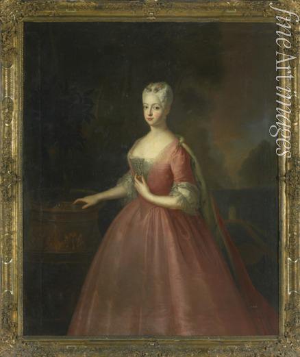 Pesne Antoine Schule - Porträt von Friederike Luise von Preußen (1714-1784), Markgräfin von Brandenburg-Ansbach