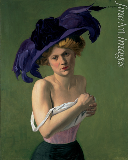 Vallotton Felix Edouard - Le chapeau violet