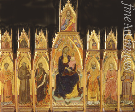 Francesco D'Antonio de Ancona - Thronende Madonna mit Kind und Heiligen (Polyptychon, vierzehn separate Tafeln)