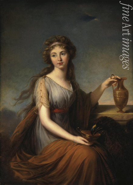 Vigée Le Brun Louise Élisabeth - Porträt von Anna Pitt als Hebe
