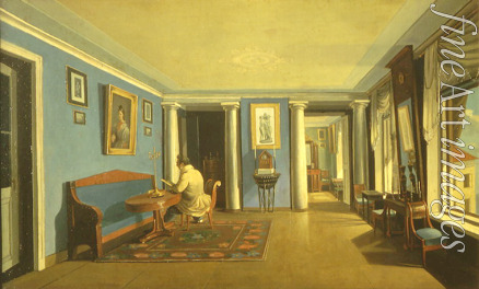Zelentsov Kapiton Alexeyevich - In the room. Columned Drawing Room