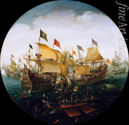 Aert Anthonisz. (Aert van Antum) - Seeschlacht zwischen holländischen und spanischen Schiffen