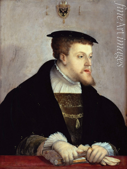 Amberger Christoph - Porträt von Kaiser Karl V. (1500-1558)