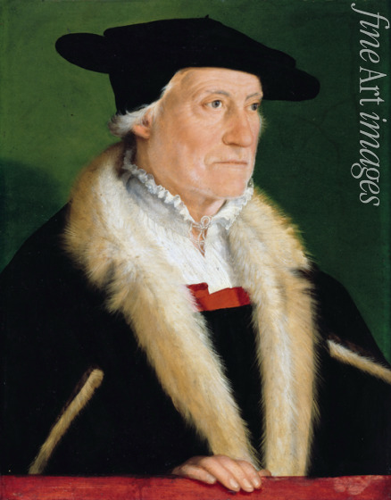 Amberger Christoph - Porträt von Kosmograph Sebastian Münster (1489-1552)