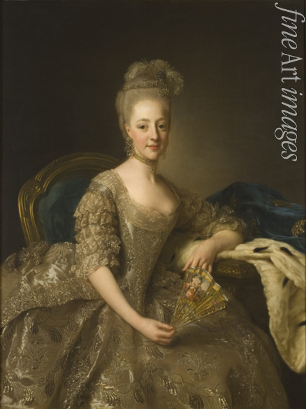 Roslin Alexander - Porträt von Prinzessin Hedwig Elisabeth Charlotta von Schleswig-Holstein-Gottorf (1759-1818)