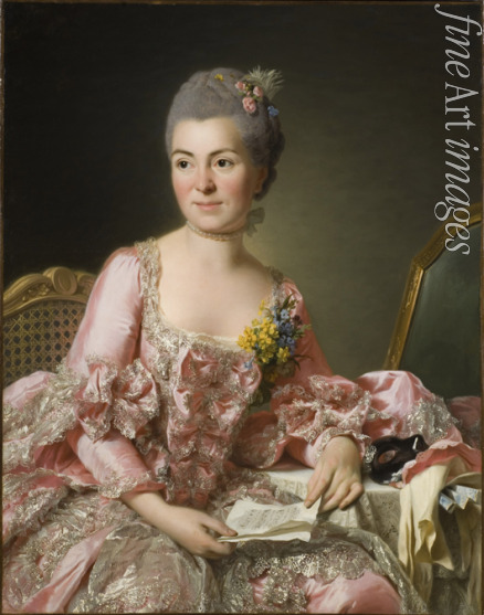 Roslin Alexander - Portrait of Marie-Suzanne Giroust, Madame Roslin (1734-1772)
