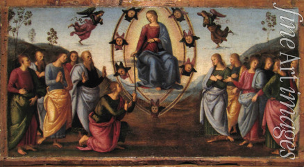 Perugino - Predellatafel des Altarbildes von Pala di Fano