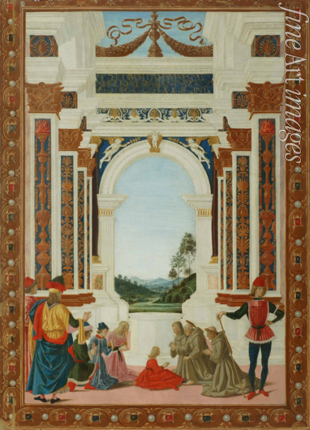 Perugino - The Healing Wonder of Saint Bernard