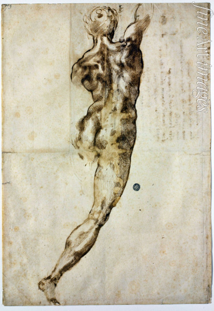 Buonarroti Michelangelo - Nude from behind