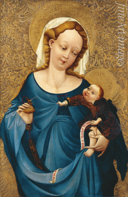 Mittelrheinischer Meister - Die Madonna mit dem Tintenfass