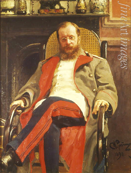 Repin Ilya Yefimovich - Portrait of the composer César Antonovich Cui (1835-1918)