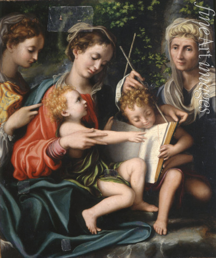 Gandini del Grano Giorgio - Virgin and Child with Saints John the Baptist, Mary Magdalen and Elizabeth