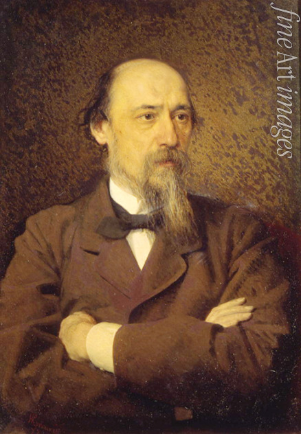 Kramskoi Ivan Nikolayevich - Portrait of the poet Nikolay Alexeyevich Nekrasov (1821-1877)