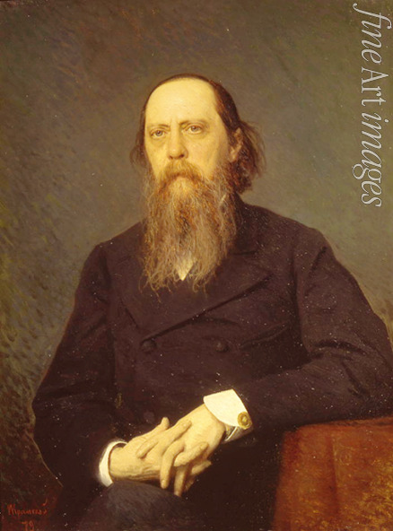Kramskoi Iwan Nikolajewitsch - Porträt des Schriftstellers Michail Saltykow-Schtschedrin (1826-1889)