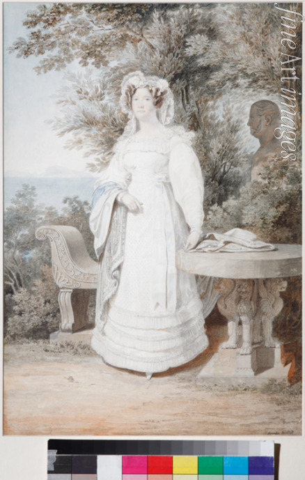 Briullov Alexander Pavlovich - Portrait of María Isabella of Spain (1789-1848), Queen of the Two Sicilies