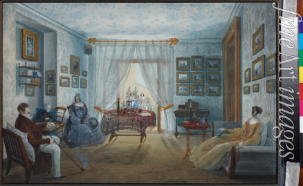 Bossoli Carlo - The Drawing Room in the Naryshkin Palace of Miskhor