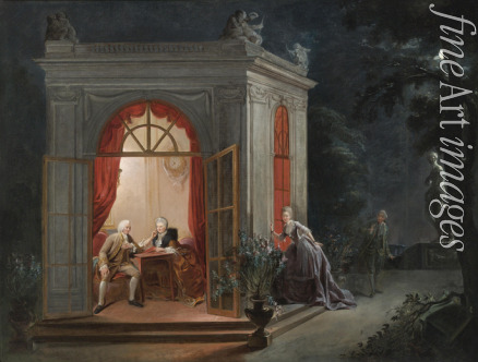 Gautier Dagoty Jean-Baptiste André - Der Ehevertrag