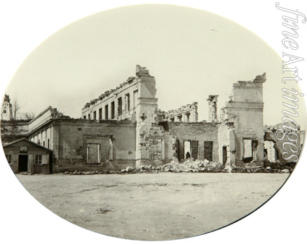 Russischer Fotograf - Stadtzentrum von Sewastopol nach dem Krimkrieg 1853-1854