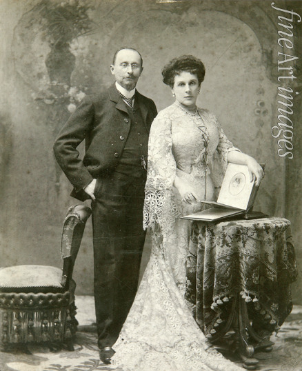 Russischer Fotograf - Porträt des Führers der Moskauer Adelsversammlung Pjotr Basilewski (1855-1920)