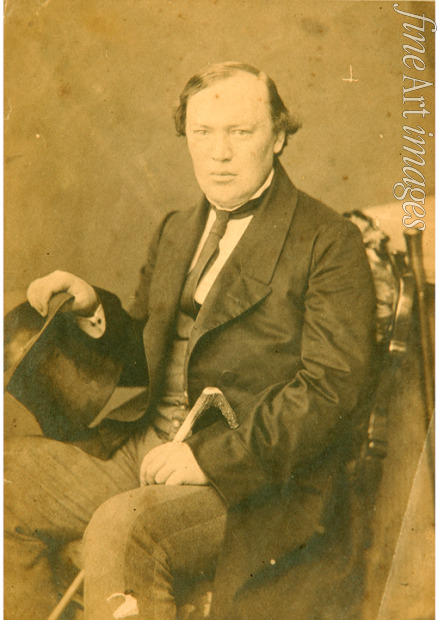 Russischer Fotograf - Porträt von Dramatiker Alexander Nikolajewitsch Ostrowski (1823-1886)