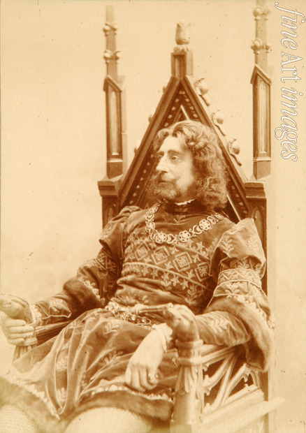Fischer Karl August - Grand Duke Konstantin Konstantinovich as Hamlet in the W. Shakespeare's play on February 17, 1900