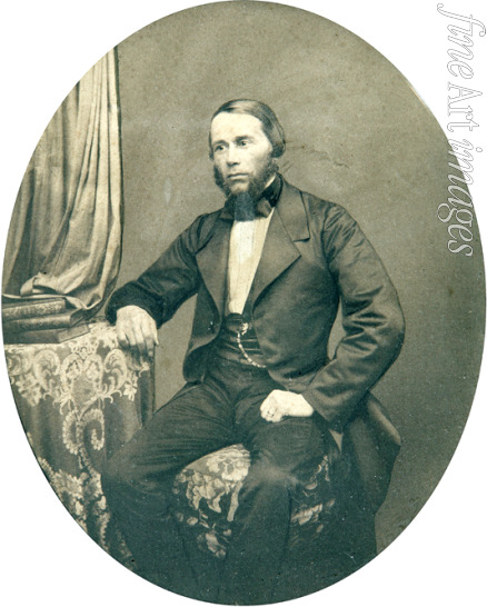 Russian Photographer - Portrait of the philologist and Linguist Yakov K. Groth (1812-1893)