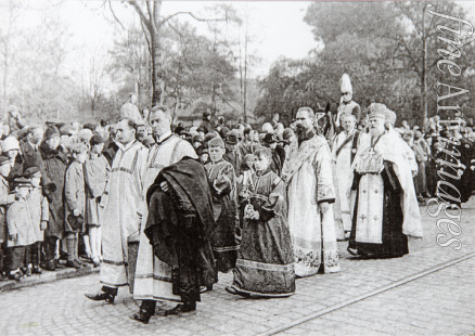Unbekannter Fotograf - Die Bestattung der Kaiserin Maria Fjodorowna in Roskilde am 13. Oktober 1928