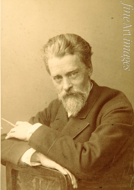Russischer Fotograf - Porträt des Malers Wladimir J. Makowski (1846-1920)