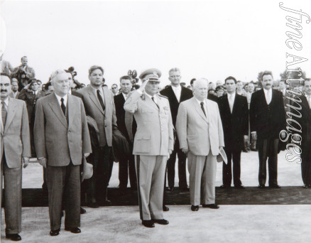 Unbekannter Fotograf - Ankunft der sowjetischen Regierungsdelegation in Belgrad am 26. Mai 1955