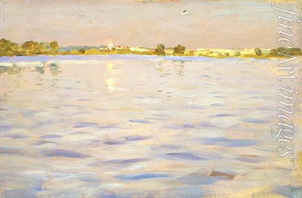 Levitan Isaak Ilyich - Last sunshines. A lake