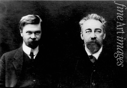 Unbekannter Fotograf - Russische Physiker Pjotr Lasarew (1878-1942) und Pjotr Lebedew (1866-1912)