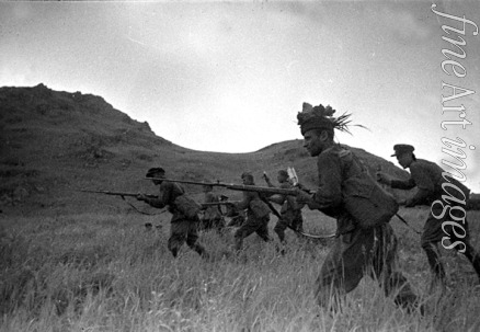 Unbekannter Fotograf - Angriff der Roten Armee. Schlacht am Chassansee