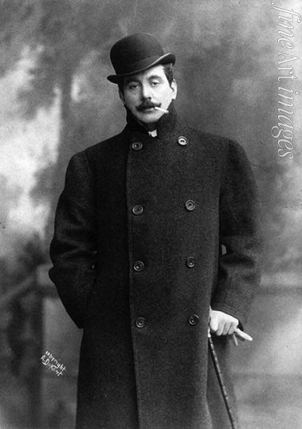 Anonymous - Portrait of the Composer Giacomo Puccini (1858-1924)