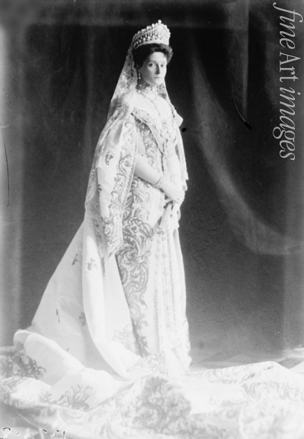 Unbekannter Fotograf - Porträt der Kaiserin von Russland Alexandra Fjodorowna, Frau des Kaisers Nikolaus II. (1872-1918)