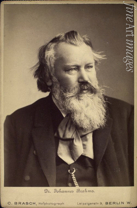Photo studio C. Brasch - Portrait of the composer Johannes Brahms (1833-1897)