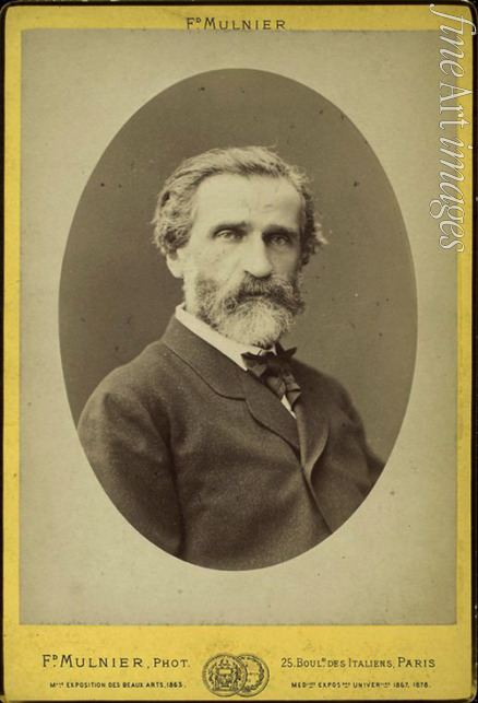 Photo studio Frederick Mulnier Paris - Portrait of the Composer Giuseppe Verdi (1813-1901)