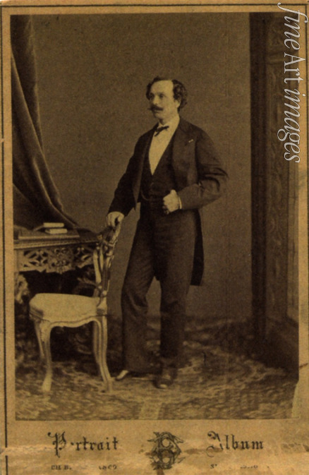 Bergamasco Charles (Karl) - Porträt von Balletttänzer und Choreograf Marius Petipa (1818-1910)