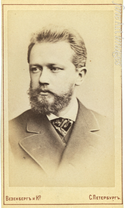 Fotoatelier Wesenberg - Porträt von Komponist Pjotr Iljitsch Tschaikowski (1840-1893)