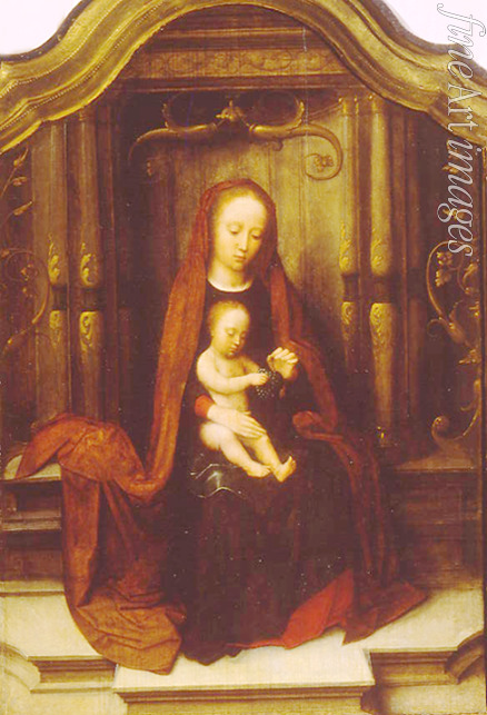 Isenbrant Adriaen - Madonna und Kind auf dem Thron
