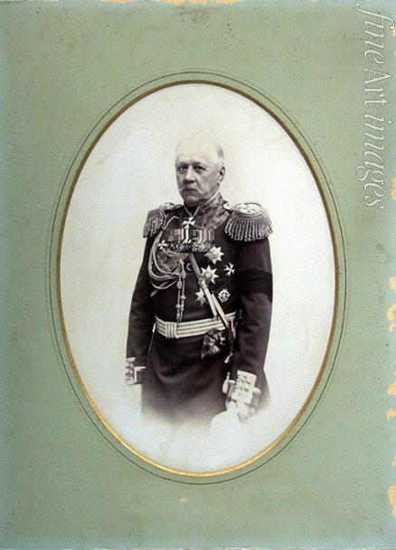 Unbekannter Fotograf - Porträt von Baron Nikolai Iwanowitsch Möller-Sakomelski (1813-1887)