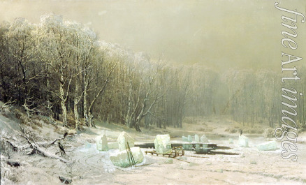 Meshchersky Arseni Ivanovich - Winter. Ice splitting